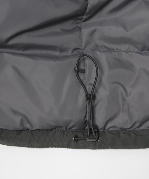 EKAL（エカル）の「『UR TECH』中綿フードジャケット（ダウンジャケット/コート・レディース・ダークブラウン/チャコールグレー・ONE）」の19枚目の写真