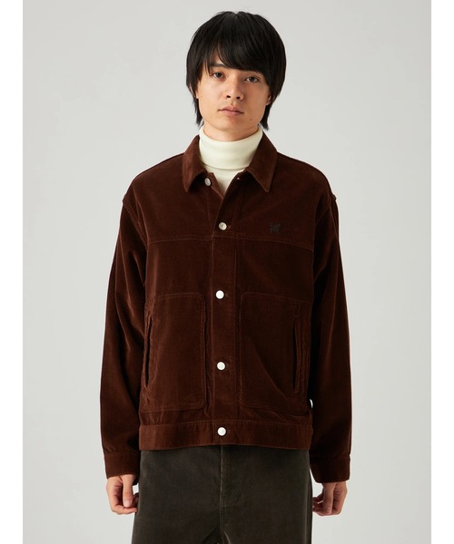 Mc McGREGOR(エムシーマックレガー)の「【Mc McGREGOR】コーデュロイトラッカーJK(ブルゾン・メンズ・ワイン/グレー・M/L)」の2枚目の写真