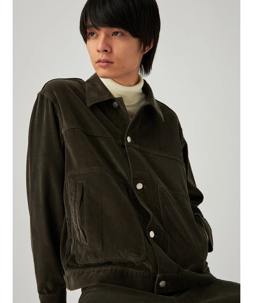 Mc McGREGOR(エムシーマックレガー)の「【Mc McGREGOR】コーデュロイトラッカーJK(ブルゾン・メンズ・ワイン/グレー・M/L)」の4枚目の写真