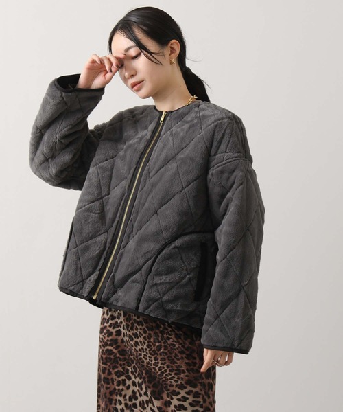 セール】エコファーキルトリバーシブルジャケット（その他アウター