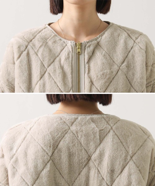 セール】エコファーキルトリバーシブルジャケット（その他アウター