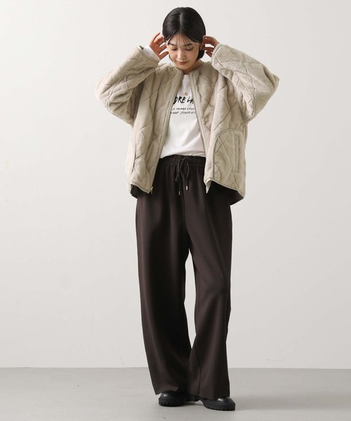 2025秋冬　新品　グレディブリリアン　エコファーキルトリバーシブルジャケット セール】エコファーキルトリバーシブルジャケット（その他アウター