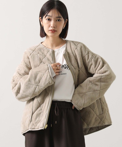 2025秋冬　新品　グレディブリリアン　エコファーキルトリバーシブルジャケット セール】エコファーキルトリバーシブルジャケット（その他アウター