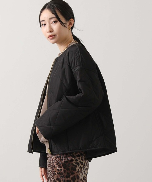 Gready Brilliant(グレディブリリアン)の「エコファーキルトリバーシブルジャケット(その他アウター・レディース・グレイッシュベージュ/チャコールグレー・FREE)」の8枚目の写真