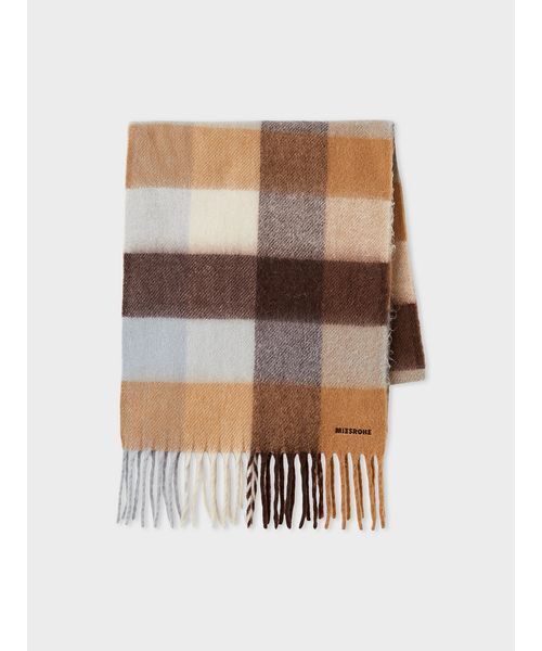 ブロックチェックストール（ストール/ショール）｜MIESROHE