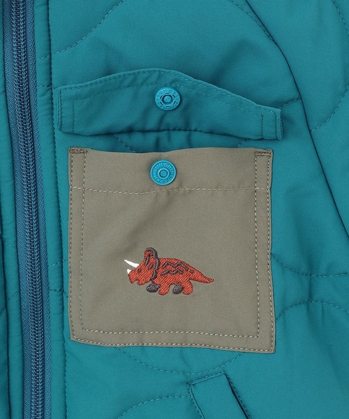 kladskap（クレードスコープ）の「恐竜リバーシブル中わたブルゾン（ブルゾン・キッズ・ブルー/チャコール・90cm/130cm/110cm/120cm/100cm）」の8枚目の写真
