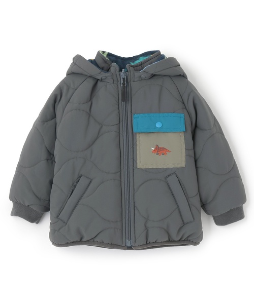 kladskap（クレードスコープ）の「恐竜リバーシブル中わたブルゾン（ブルゾン・キッズ・ブルー/チャコール・90cm/130cm/110cm/120cm/100cm）」の20枚目の写真