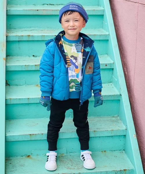 kladskap（クレードスコープ）の「恐竜リバーシブル中わたブルゾン（ブルゾン・キッズ・ブルー/チャコール・90cm/130cm/110cm/120cm/100cm）」の22枚目の写真