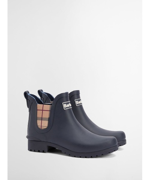 Barbour(バブアー)の「Wilton サイドゴア レインブーツ(レディース)(レインシューズ・レディース・ネイビー・4)」の1枚目の写真