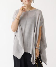DESIGNWORKS | ポンチョ風シアーニットプルオーバー(ニット/セーター)