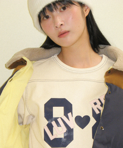 RONRON（ロンロン）の「88 LUV RUGBY LONG SLEEVE T SHIRT CREAM（Tシャツ/カットソー・レディース・その他・FREE）」の3枚目の写真