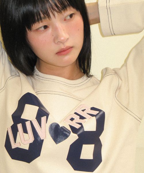 RONRON（ロンロン）の「88 LUV RUGBY LONG SLEEVE T SHIRT CREAM（Tシャツ/カットソー・レディース・その他・FREE）」の5枚目の写真