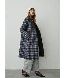 MAX&Co. ネイビー チェック ロングコート　サイズ36 楽天市場】MAX&CO マックス&コー ロングコート サイズ:36