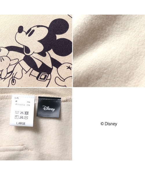 HOUSTON(ヒューストン)の「【HS3】【HOUSTON】MICKEY MOUSE P/O PARKA ②(パーカー・メンズ・ベージュ/ヘザーグレー・LARGE/X-LARGE/MEDIUM)」の6枚目の写真