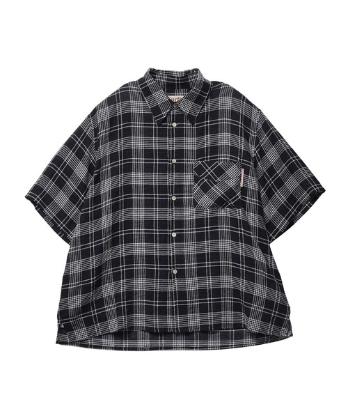 Stockholm Surfboard Club（ストックホルムサーフボードクラブ）の「STOCKHOLM SURFBORD CLUB Jerry Shirt U40001641（シャツ/ブラウス・メンズ・ブルー/ブラック・M）」の2枚目の写真