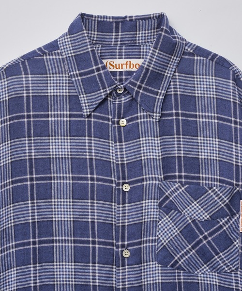 Stockholm Surfboard Club（ストックホルムサーフボードクラブ）の「STOCKHOLM SURFBORD CLUB Jerry Shirt U40001641（シャツ/ブラウス・メンズ・ブルー/ブラック・M）」の4枚目の写真