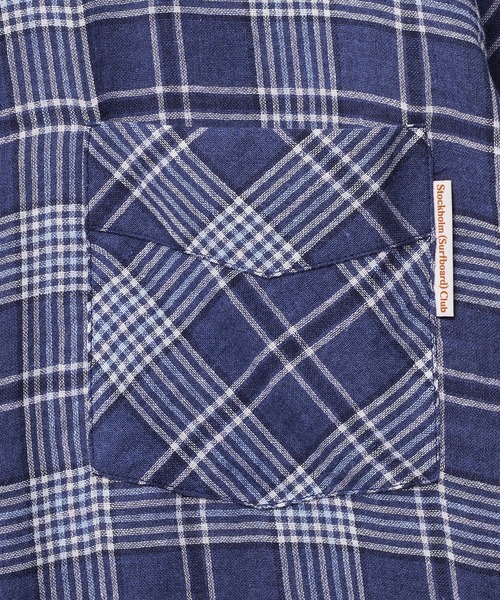 Stockholm Surfboard Club（ストックホルムサーフボードクラブ）の「STOCKHOLM SURFBORD CLUB Jerry Shirt U40001641（シャツ/ブラウス・メンズ・ブルー/ブラック・M）」の6枚目の写真