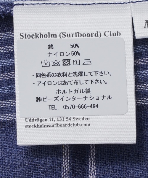Stockholm Surfboard Club（ストックホルムサーフボードクラブ）の「STOCKHOLM SURFBORD CLUB Jerry Shirt U40001641（シャツ/ブラウス・メンズ・ブルー/ブラック・M）」の10枚目の写真