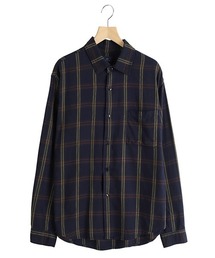 REMI RELIEF NAVY LABEL | REMI RELIEF NAVY LABEL / レミレリーフ ネイビーレーベル：C/Cuチェックレギュラーシャツ：RN29373075AK[STD](シャツ/ブラウス)