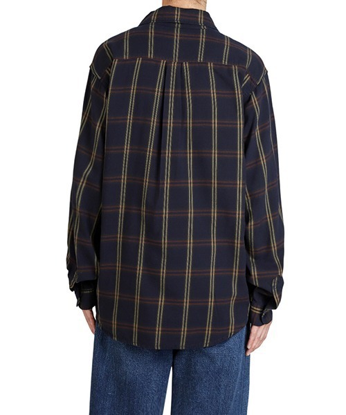REMI RELIEF NAVY LABEL（レミレリーフネイビーレーベル）の「REMI RELIEF NAVY LABEL / レミレリーフ ネイビーレーベル：C/Cuチェックレギュラーシャツ：RN29373075AK[STD]（シャツ/ブラウス・メンズ・ネイビー・S/M）」の9枚目の写真