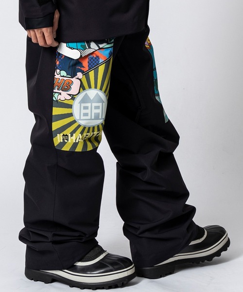 inhabitant(インハビタント)ニーパッチ ベルトループ スノーパンツ