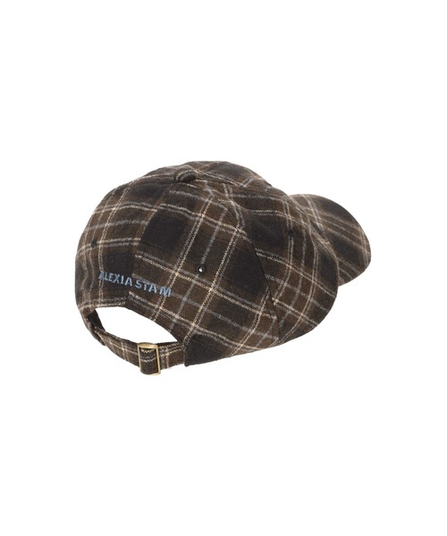 ALEXIA STAM（アリシアスタン）の「Plaid Cap /チェック柄キャップ（キャップ・レディース・グレー/バーガンディー/ブラウン・FREE）」の5枚目の写真