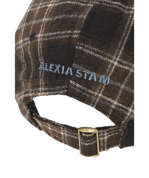 ALEXIA STAM（アリシアスタン）の「Plaid Cap /チェック柄キャップ（キャップ・レディース・グレー/バーガンディー/ブラウン・FREE）」の7枚目の写真