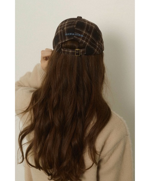 ALEXIA STAM（アリシアスタン）の「Plaid Cap /チェック柄キャップ（キャップ・レディース・グレー/バーガンディー/ブラウン・FREE）」の22枚目の写真