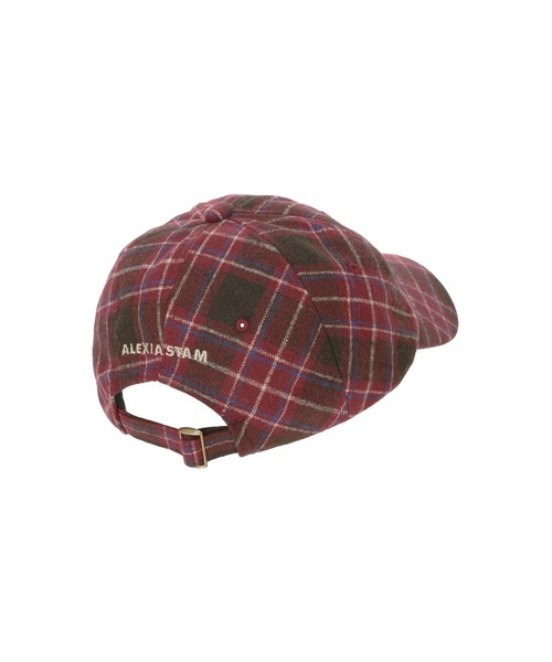 ALEXIA STAM（アリシアスタン）の「Plaid Cap /チェック柄キャップ（キャップ・レディース・グレー/バーガンディー/ブラウン・FREE）」の10枚目の写真