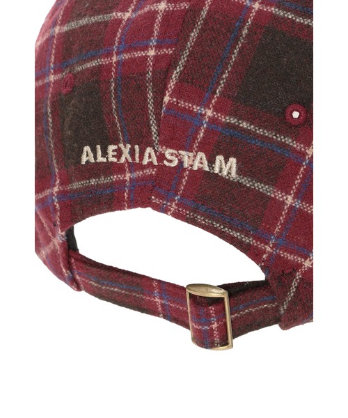 ALEXIA STAM（アリシアスタン）の「Plaid Cap /チェック柄キャップ（キャップ・レディース・グレー/バーガンディー/ブラウン・FREE）」の12枚目の写真