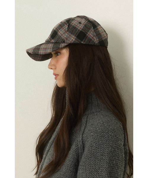 ALEXIA STAM（アリシアスタン）の「Plaid Cap /チェック柄キャップ（キャップ・レディース・グレー/バーガンディー/ブラウン・FREE）」の14枚目の写真