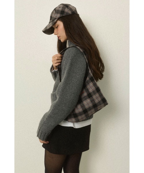 ALEXIA STAM（アリシアスタン）の「Plaid Cap /チェック柄キャップ（キャップ・レディース・グレー/バーガンディー/ブラウン・FREE）」の17枚目の写真