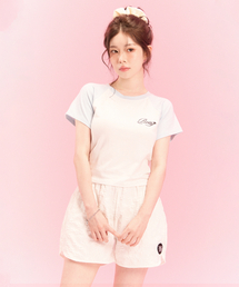 CNVS（ベティ ブープ）の「Betty Boop Days Raglan Short Sleeve T-Shirt_White（Tシャツ/カットソー）」