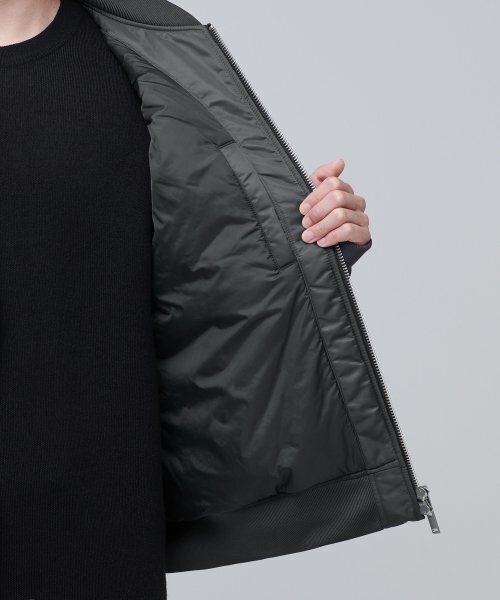 MUSINSA STANDARD（ムシンサスタンダード）の「特大MA-1ボンバージャケット[ダークグレー]（ブルゾン・メンズ・その他・MEDIUM/LARGE/X-LARGE/XX-LARGE）」の19枚目の写真