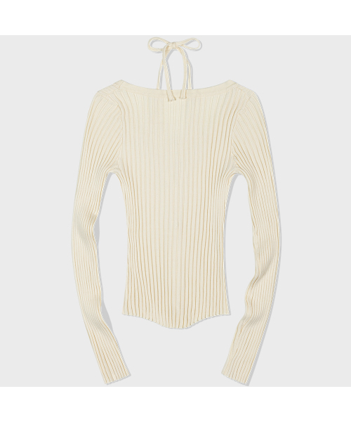 MOAA(モア)の「Rib Button-Up Cardigan (IVORY)(カーディガン/ボレロ・レディース・その他・SMALL/MEDIUM)」の3枚目の写真