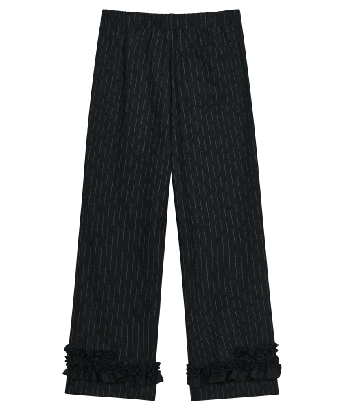 TYPESERVICE（タイプサービス）の「Ruffle Trimmed Wool Pants [Black]（その他パンツ・レディース・その他・FREE）」の3枚目の写真