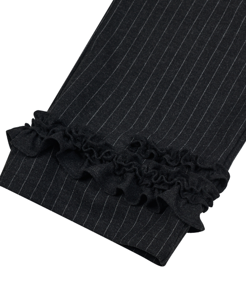 TYPESERVICE（タイプサービス）の「Ruffle Trimmed Wool Pants [Black]（その他パンツ・レディース・その他・FREE）」の5枚目の写真