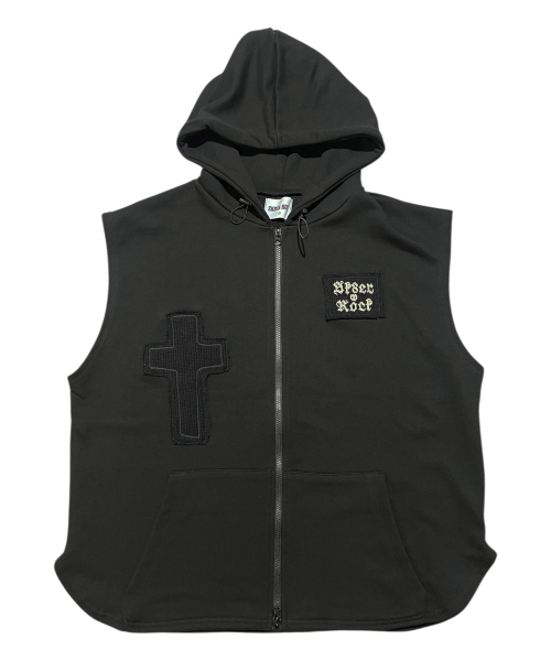 セール】Neo Sweat Hood Zip-Up Vest ((black))（ベスト）｜SK8ER ROCK