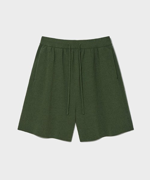 VTWO(ブイツー)の「ニットドローストリングショーツ_グリーン(その他パンツ・レディース・その他・MEDIUM/LARGE)」の1枚目の写真
