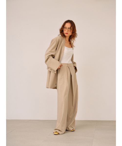 null.（ヌル）の「カットオフデザインパンツ（その他パンツ・レディース・ベージュ/ネイビー・38/36）」の19枚目の写真