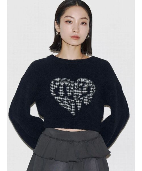 EMODA(エモダ)の「クレーピングパッチシャギーニット(ニット/セーター・レディース・ブラック/ブルー/ブラウン/ホワイト・FREE)」の17枚目の写真