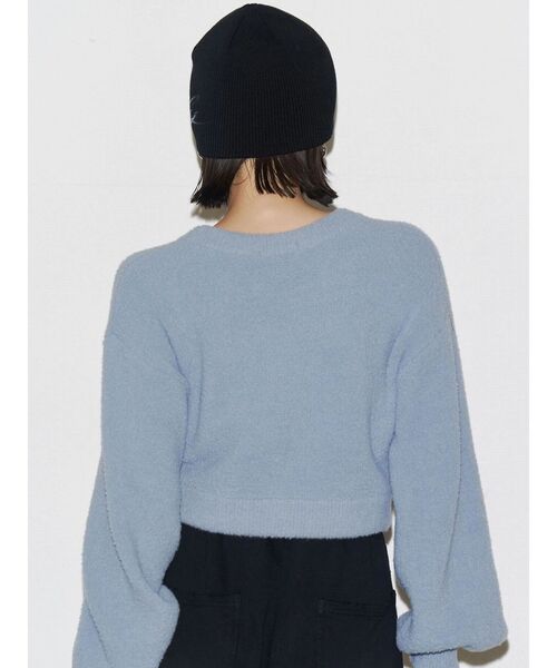 EMODA（エモダ）の「クレーピングパッチシャギーニット（ニット/セーター・レディース・ブラック/ブルー/ブラウン/ホワイト・FREE）」の22枚目の写真