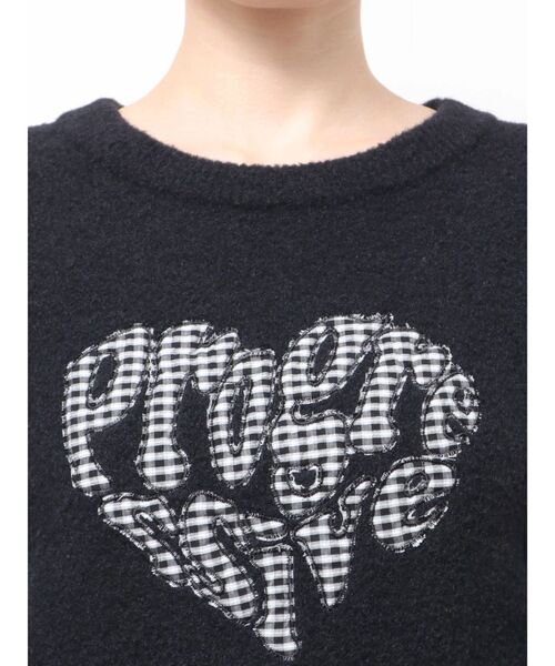 EMODA(エモダ)の「クレーピングパッチシャギーニット(ニット/セーター・レディース・ブラック/ブルー/ブラウン/ホワイト・FREE)」の8枚目の写真