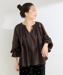 B.C STOCK | ウォッシャブル / ギャザーネックボリュームブラウス(シャツ/ブラウス)