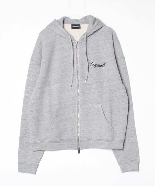 DSQUARED2(ディースクエアード)の「Dsquared2 Signature Relax Fit Zipped Hoodie/0261/CO(パーカー・メンズ・グレー・S/M/L/XL)」の1枚目の写真