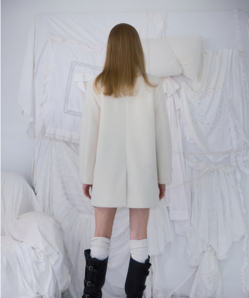 ROSEFRANTZ（ロゼフランツ）の「Two-button Wool Half Coat [Ivory]（チェスターコート・レディース・アイボリー・OS）」の8枚目の写真
