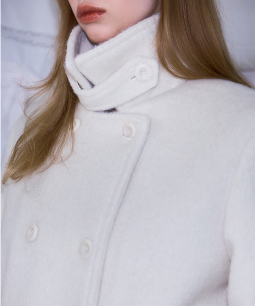 ROSEFRANTZ（ロゼフランツ）の「Two-button Wool Half Coat [Ivory]（チェスターコート・レディース・アイボリー・OS）」の10枚目の写真