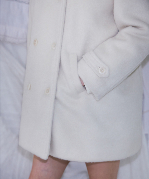 ROSEFRANTZ（ロゼフランツ）の「Two-button Wool Half Coat [Ivory]（チェスターコート・レディース・アイボリー・OS）」の21枚目の写真