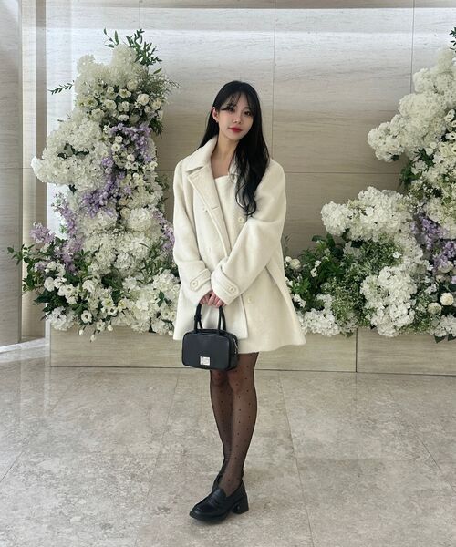 ROSEFRANTZ（ロゼフランツ）の「Two-button Wool Half Coat [Ivory]（チェスターコート・レディース・アイボリー・OS）」の18枚目の写真