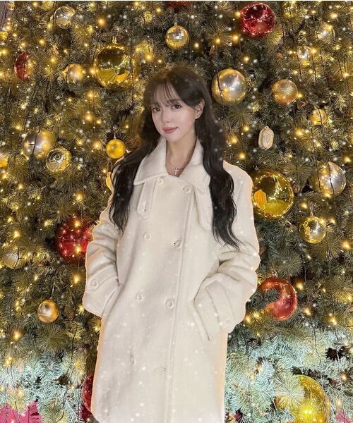 ROSEFRANTZ（ロゼフランツ）の「Two-button Wool Half Coat [Ivory]（チェスターコート・レディース・アイボリー・OS）」の17枚目の写真